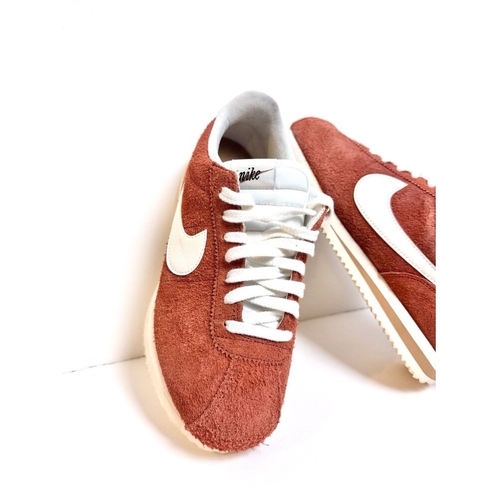 Nike Cortez "Dark Russet" Mens Size 7.5 Sneakers Shoes Orange Suede Leather - Picture 2 of 9